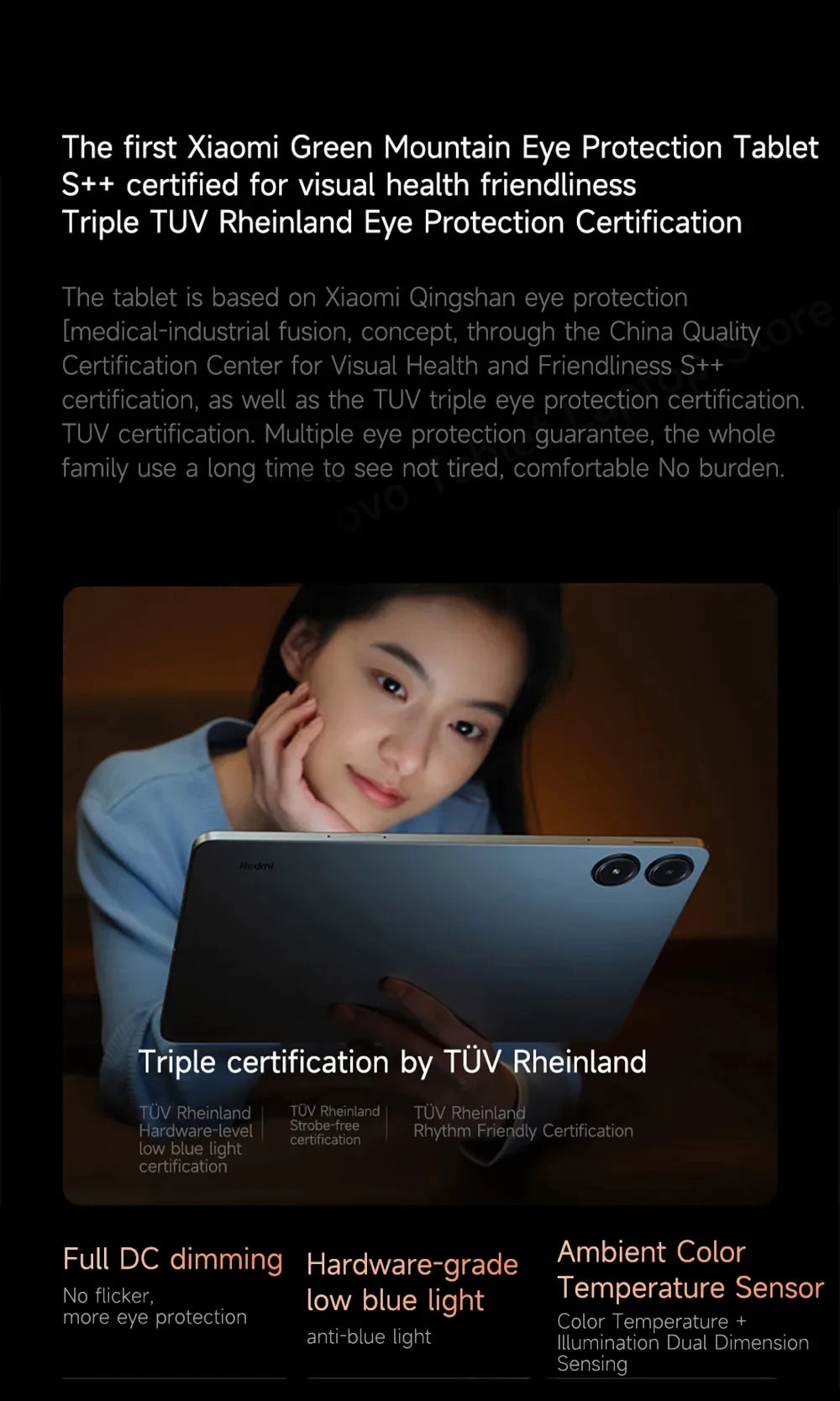 Global Version Xiaomi Redmi Pad Pro 12.1 "2.5K 120Hz Display 10000mAh Battery 33W Charging 8MP Tablet PC