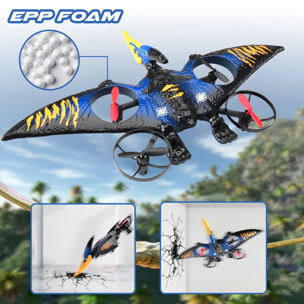 L0712 RC Plane 2.4G Remote Control Aircraft Gravity Sensing Helicopter Glider with Light EPP Foam Fighters for Boys Children