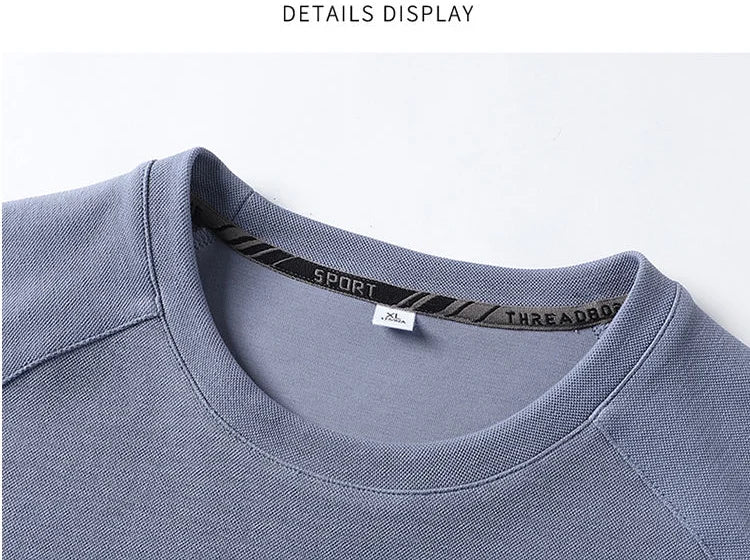 New Spring and Autumn Fashion Korean Edition Solid Round Neck Loose Versatile and Handsome Youth Casual Long Sleeve Sweater