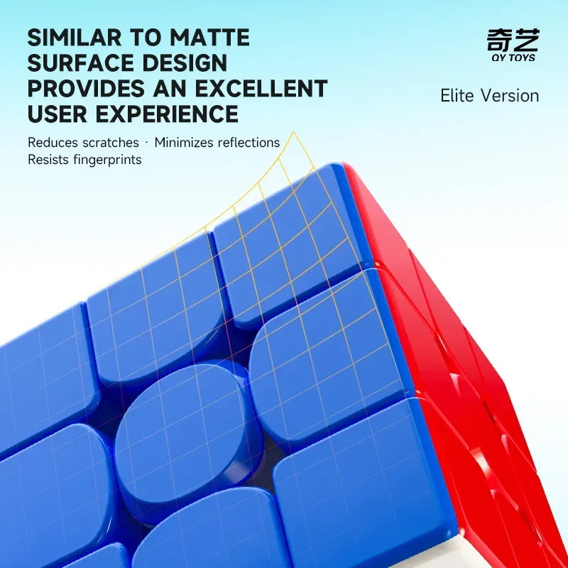 QiYi M PRO-Elite Version 3x3 Magnetic Magic Cube Stickerless Qiyi 3x3 M Pro Speed Puzzle Children's Educational Toys