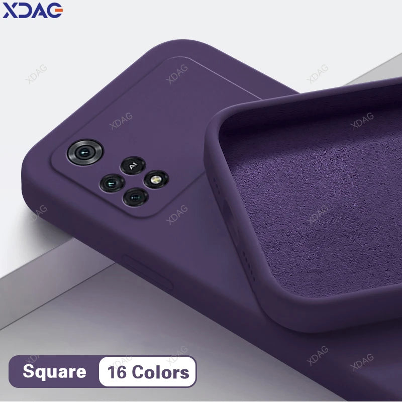 Mobile Phone Case for Xiaomi Poco M4 Pro M4Pro 5G Simple Lens Protection Silicone Soft Original Official High Qualtiy Back Cover