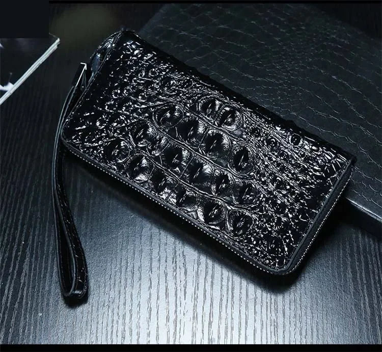 2024 New Cow Genuine Alligator Leather Travel Bags Luxury Men Large Capacity Portable Male Shoulder Bags Brand Travel Duffle Bag