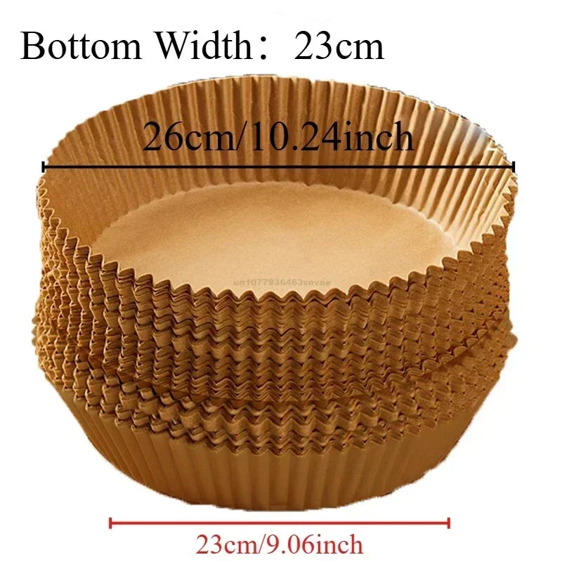 Paper for Airfrier Anti Fat Hot Air Fryer Silicone Oil Paper Air Fryer Liner Non-fat Paper Oven Accessories Nonstick Parchment