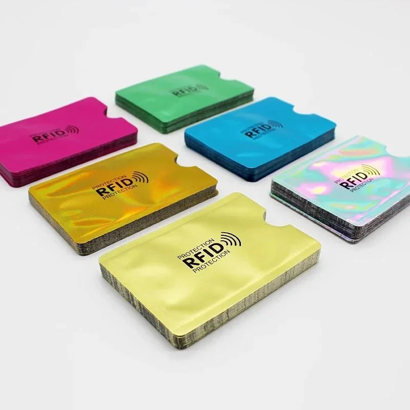 5/10Pcs RFID Blocking Sleeves, Identity Theft Protection Secure Sleeve for Credit Cards, Debit Card, Clear Plastic Sleeve