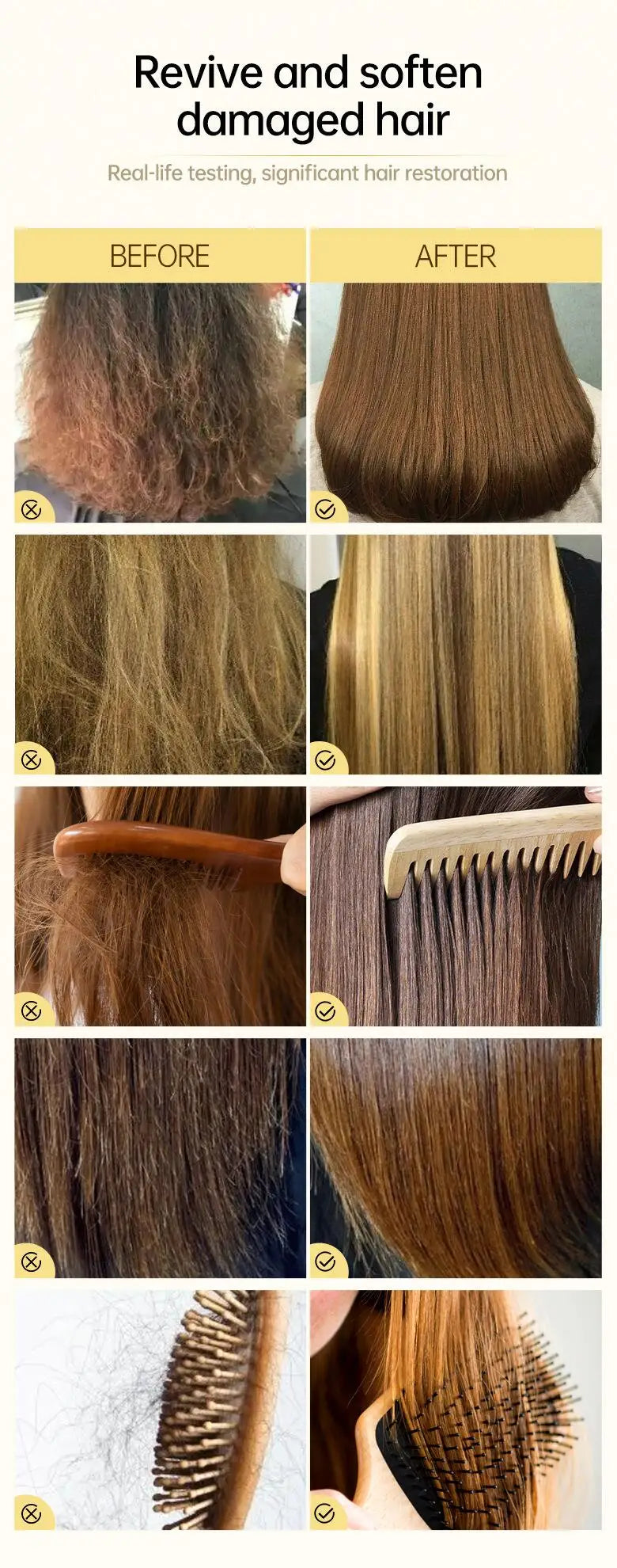 PURC 8 Seconds Hair Mask Smoothing Straightening Keratin Hair Treatment Cream Soft Repair Damaged Frizz Professional Hair Care