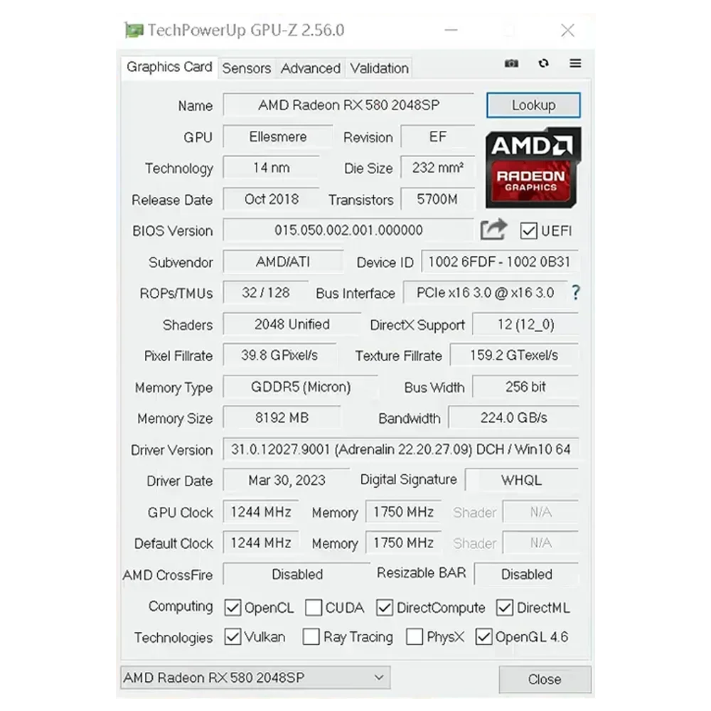 MAXSUN Graphics Cards New AMD Radeon RX580 2048SP 8G GDDR5 256bit Video Card For Desktop Gaming Computer components RX 580 GPU