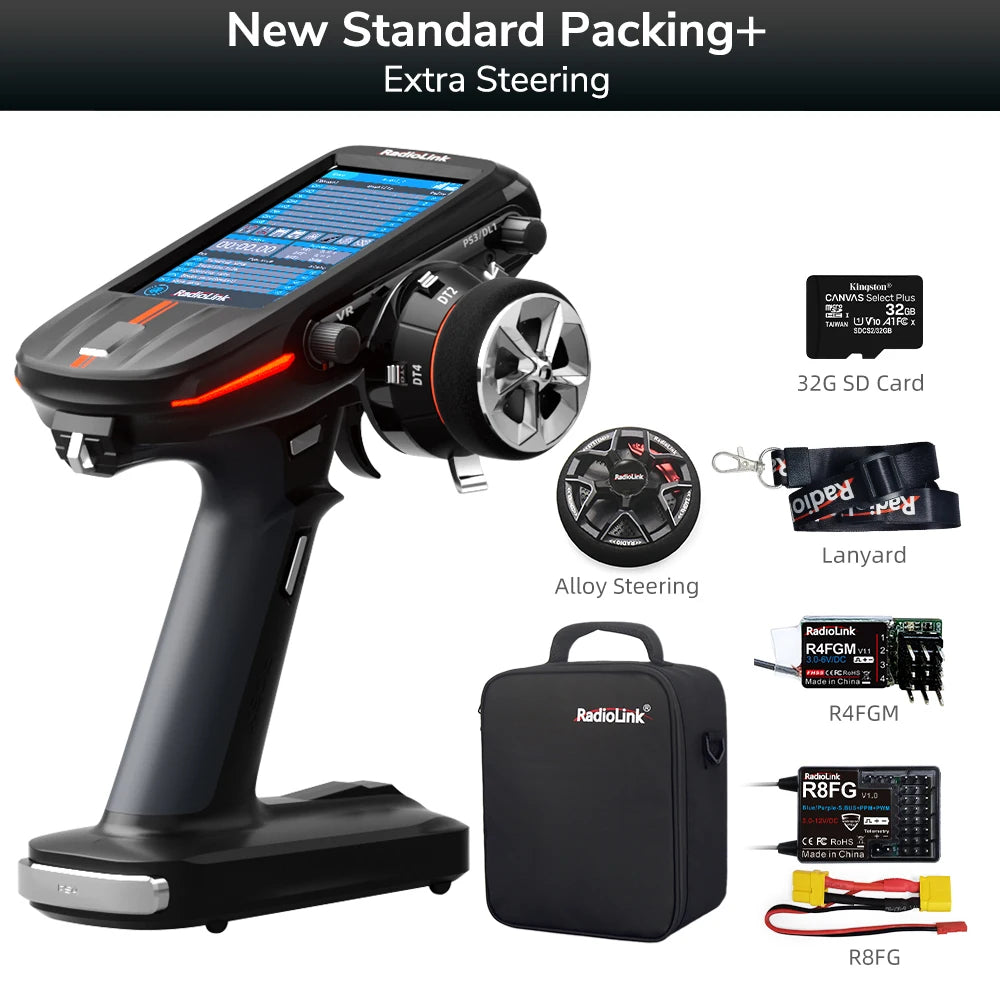 Radiolink RC8X 2.4G 8 Channels RC Radio Transmitter Receiver, Touch Screen FPV Controller for Crawler Drifting Boat Radio link