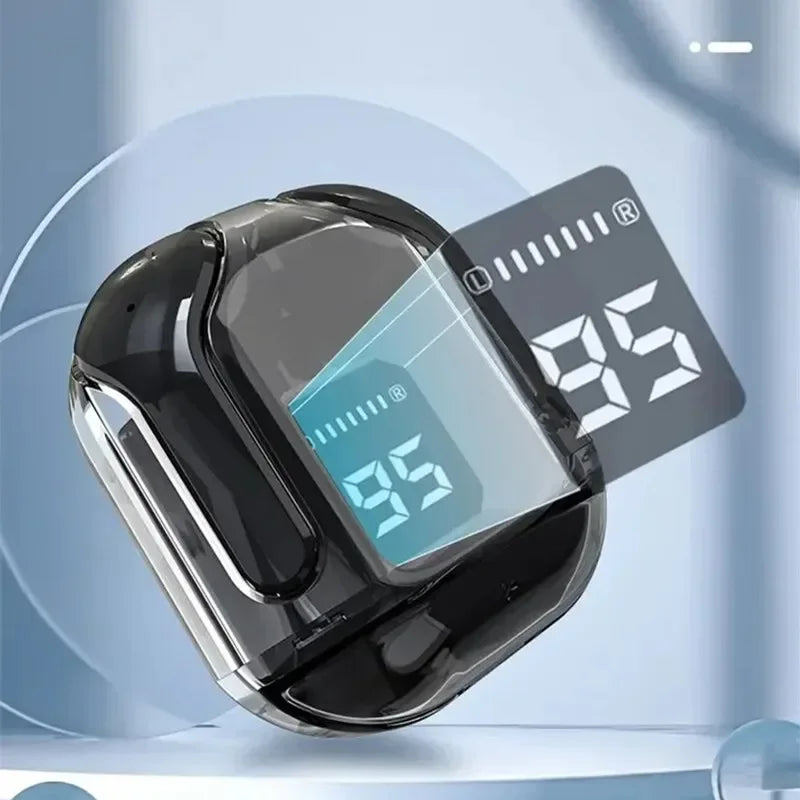 True Wireless Bluetooth Headset Transparent Design with LED Digital Display Stereo Sound TWS Earphones for Sports Working-Air 31