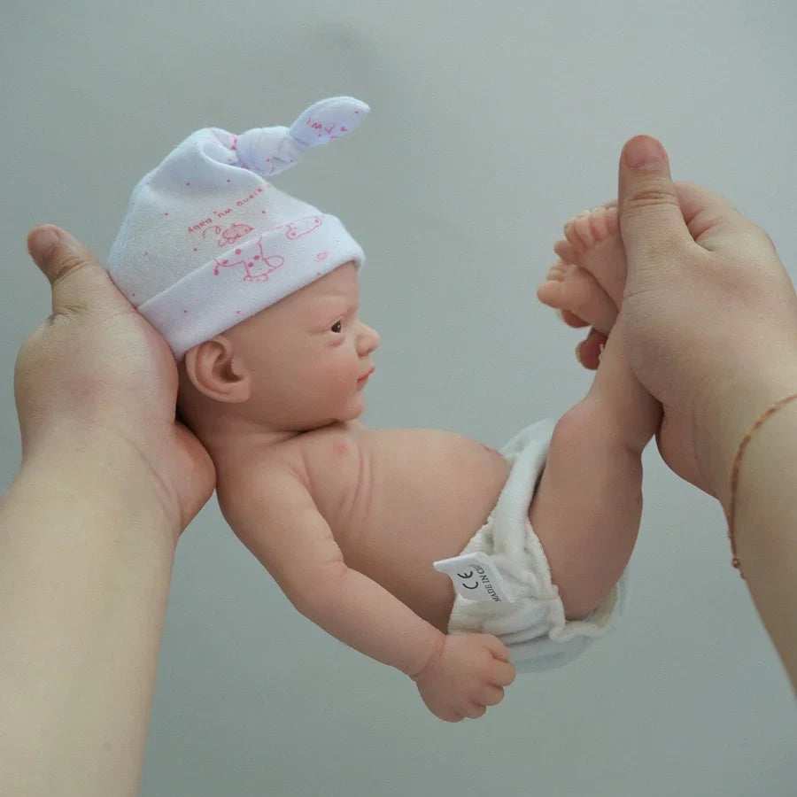 Reborn Baby Dolls 12" Boy Micro Preemie Full Body Silicone Baby Doll Realistic Open Eyes Baby Doll