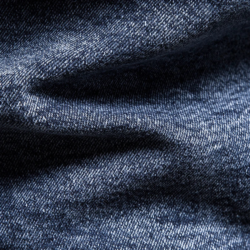 Jean jacket men's autumn and winter 2023 new fashion cool retro fashion slim stand collar motorcyclejacket