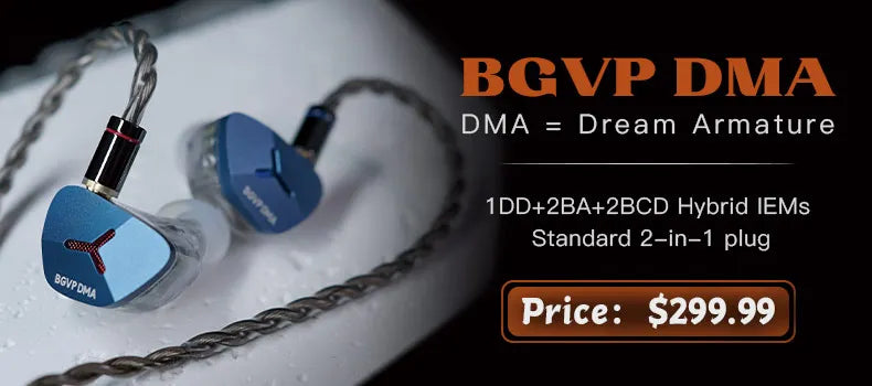 BGVP Q3 Headphone TWS Bluetooth5.3 Headset Wireless HIFI MMCX In-ear Monitors Earphone