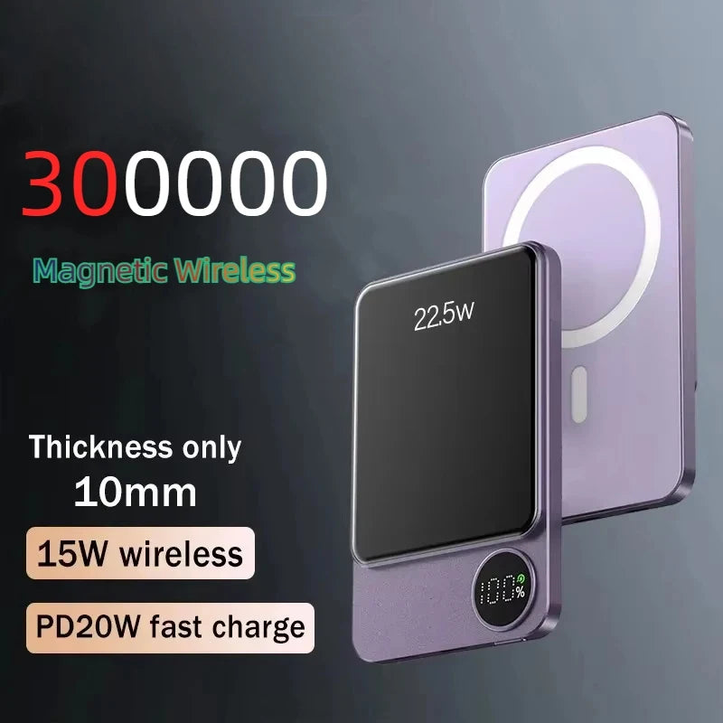Magnetic Power Bank for IPhone 16 15 Magsafe Powerbank Ultra Thin 22.5W Fast Charging Portable Charger External Spare Battery