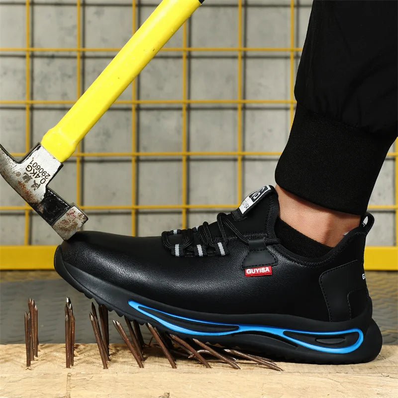 6KV Insulation Safety Work Shoes For Men And Women Waterproof Black Leather Shoes Non-slip Kitchen Shoes Indestructible Boots