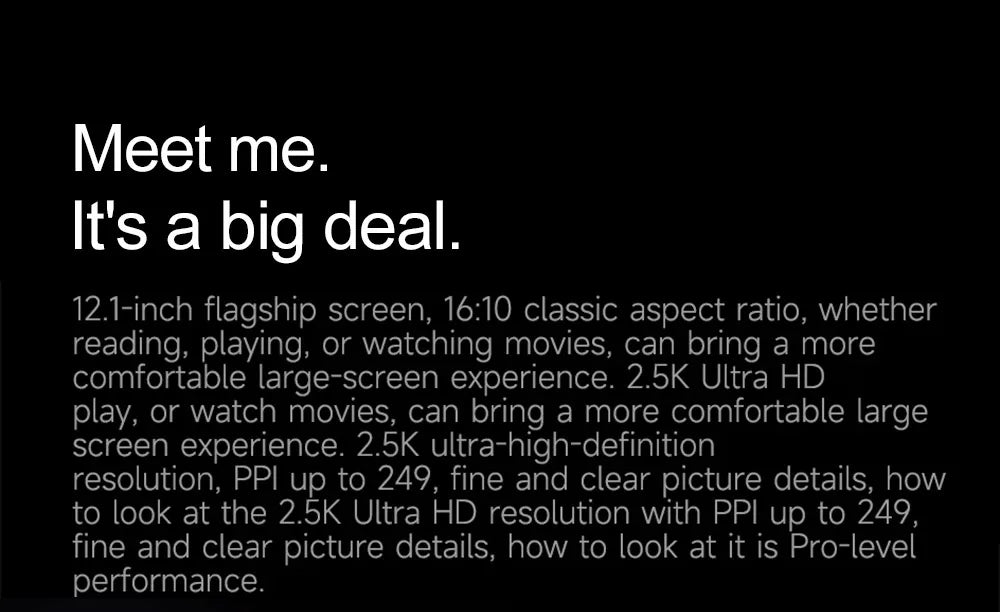 Global Version Xiaomi Redmi Pad Pro 12.1 "2.5K 120Hz Display 10000mAh Battery 33W Charging 8MP Tablet PC