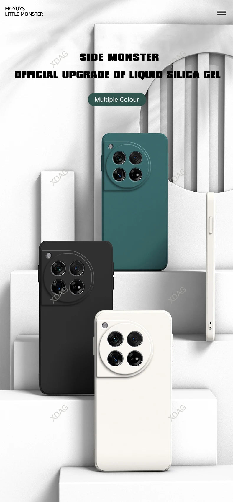 Internal Flocking Phone Case for Oneplus 12 12R 5G Original Liquid Silicone Soft Candy Back Cover High Qualtiy Shell Accessories