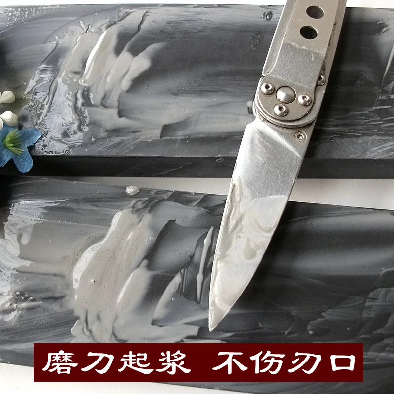5000 Grit HUNAN natural bluestone Water mud stone Kitchen knife Homeuse grindstone 8" 200*50*25mm