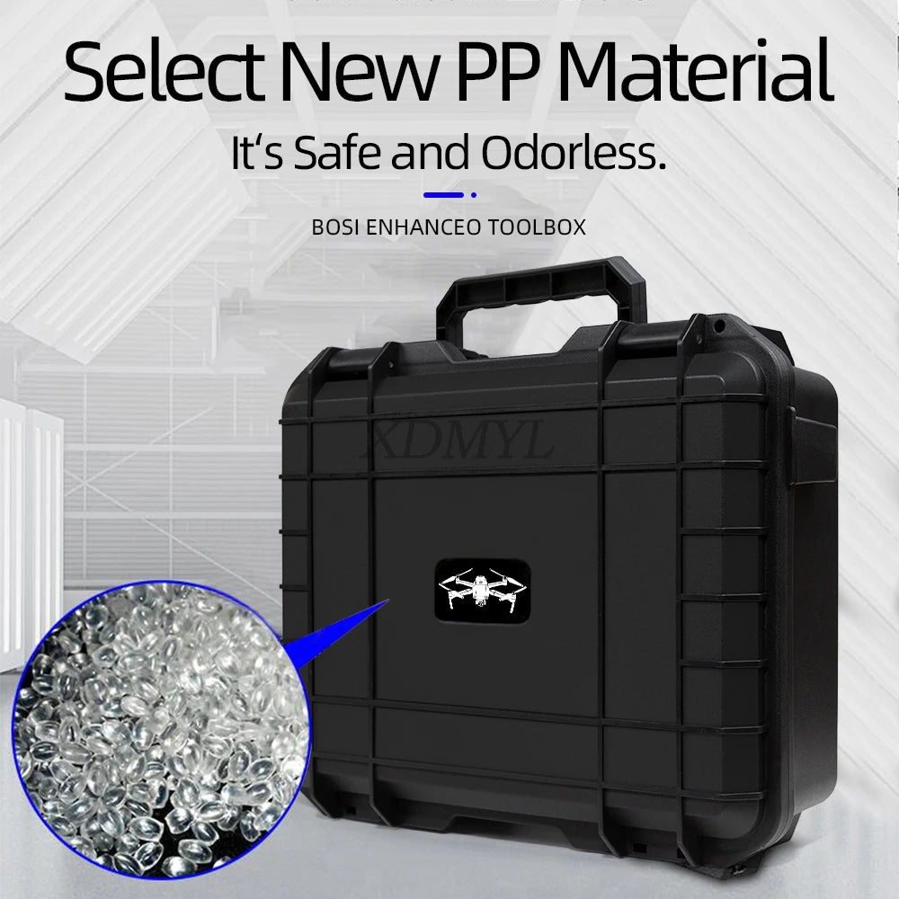 Explosion-proof Safety Box Suitcase Large Capacity Carrying Case With Strape Hard Shell For DJI Air 3/Air 3S Drone Accessories