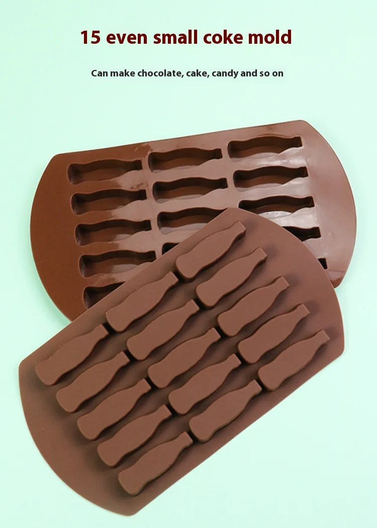 1Pcs DIY Handmade Chocolate Mold Silicone Mold Dubai Chocolate Silicone Mold Baking Supplies Candy Making Tools 10 Squares Choco