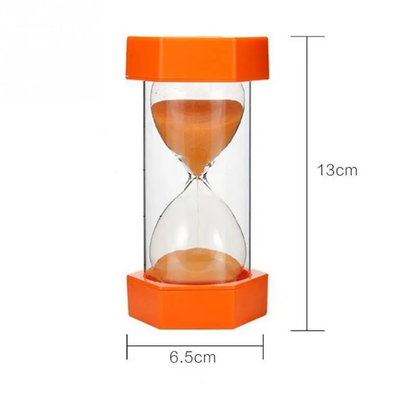 Hexagonal hourglass timer 1-60min creative gift safety drop proof macaron hourglass 5/10/15/30/45/60 minute children's gift time