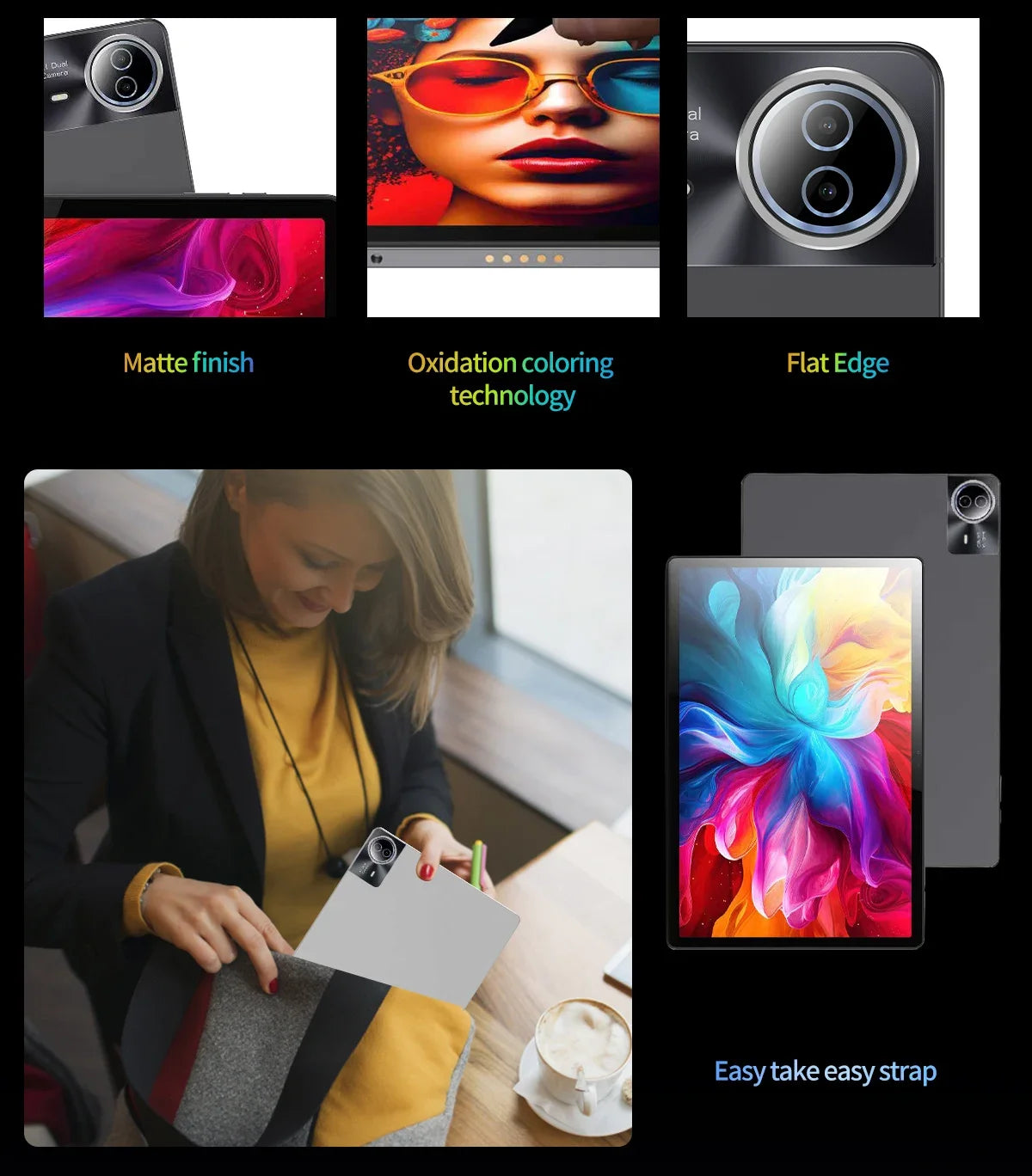 14 inch New Tablet 1TB Bluetooth keyboard Android14 Network 5K HD Tablet 5G+Wifi 12900 mAh 10 Core