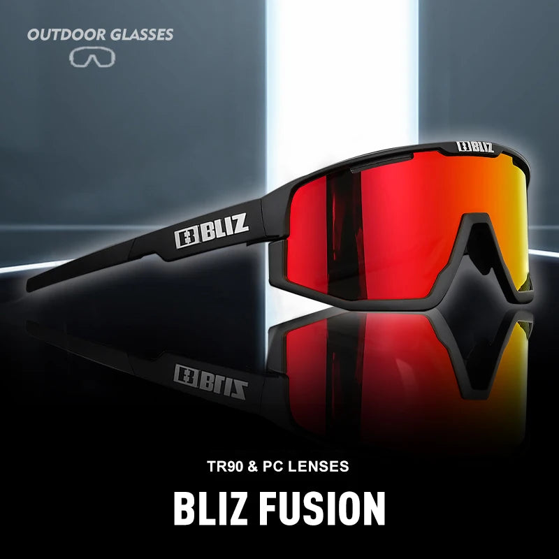 B BLIZ Fusion MTB Polarized Cycling Sunglasses Mountain Bike TR90 Eyewear Sport Road Bicycle Riding Shades Skiing Racing Glasses