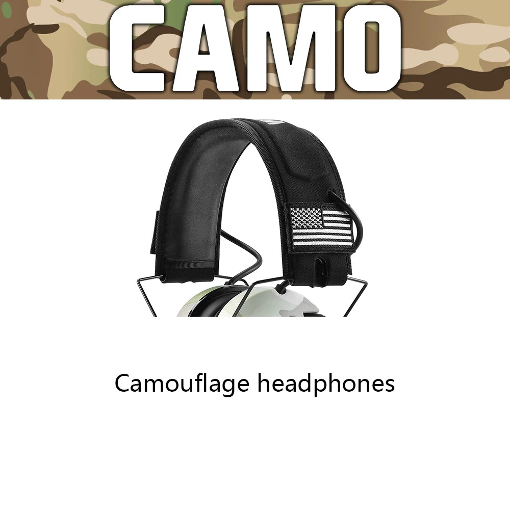 Hunting Shooting Ear Protection Safety Earmuffs Noise Reduction Slim Active Hearing Protector for Tactical Sports NRR23dB