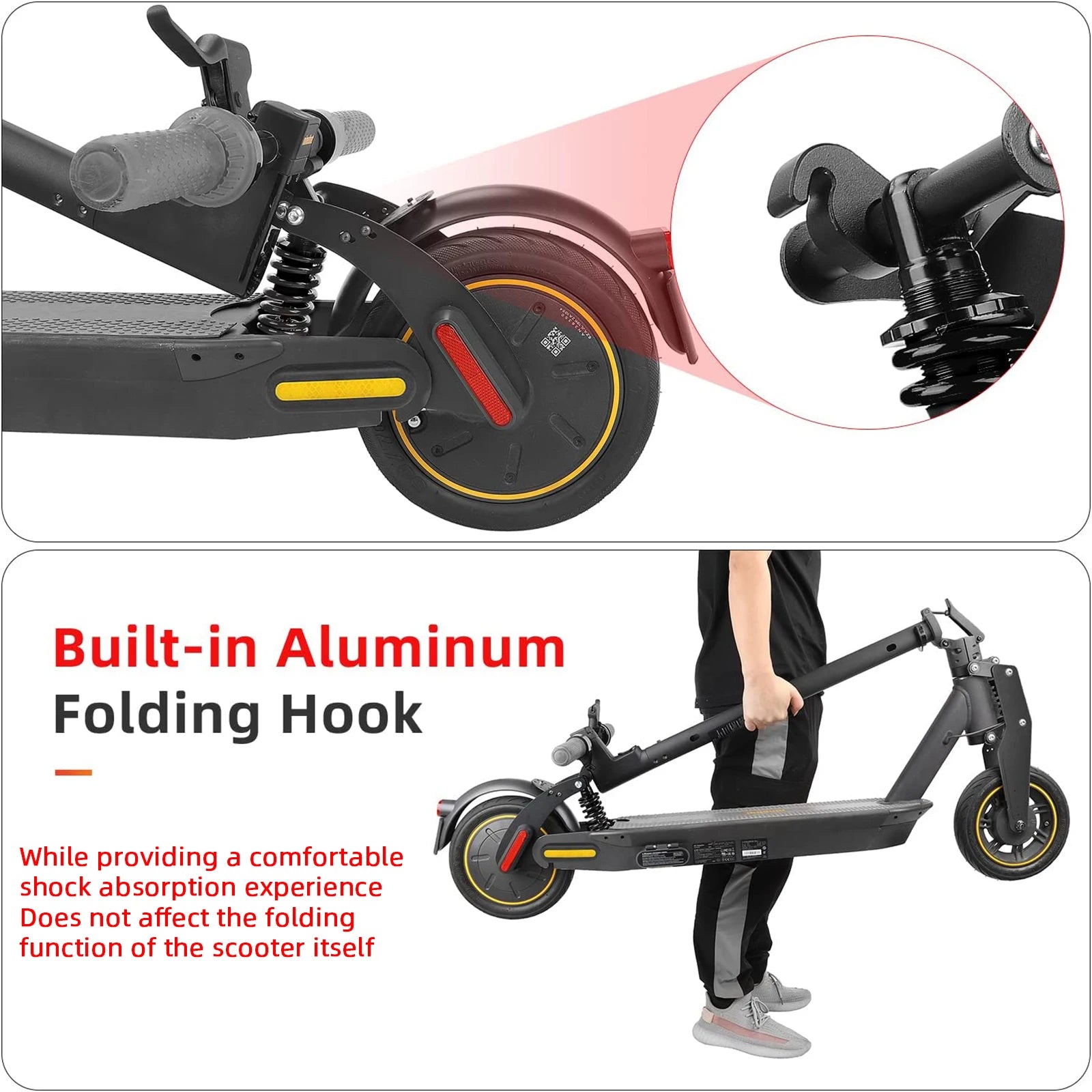 ULIP Suspension For Ninebot Max G30 G30D G30E Electric Scooter Front Rear Shock Absorber Hydraulic Strut Assembly Suspension Kit