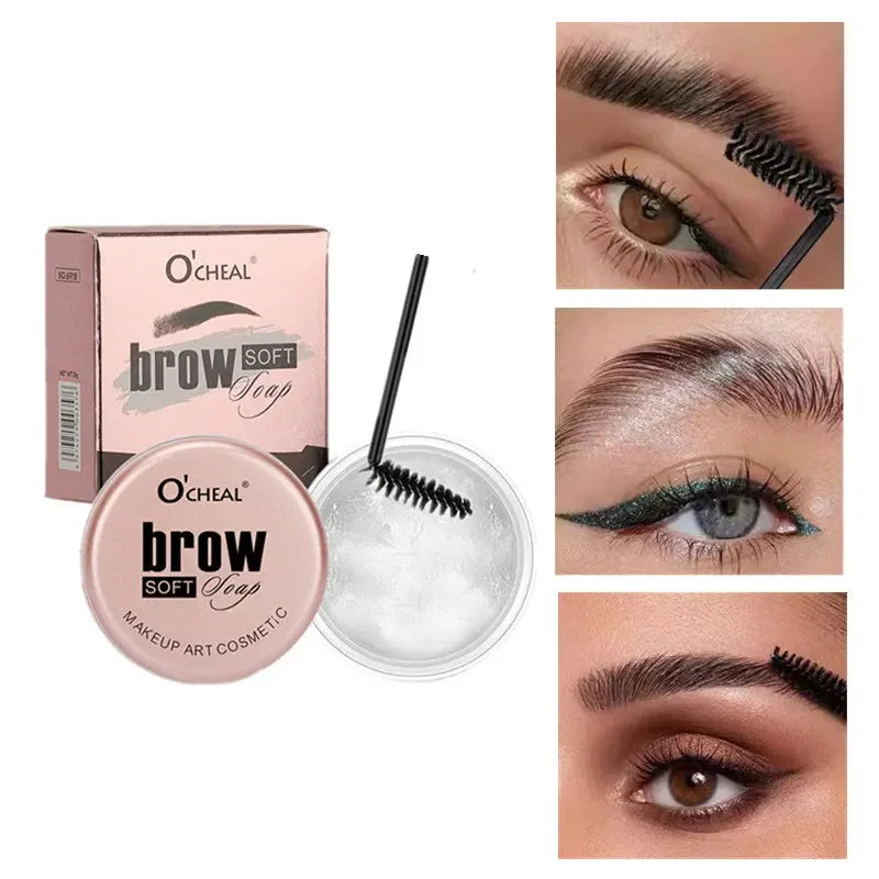 3D Eyebrow Styling Cream Waterproof Quick-drying Make up Eyebrow Sculpt Soap Natural Wild Brows Pomade Setting Gel Wax Wholesale