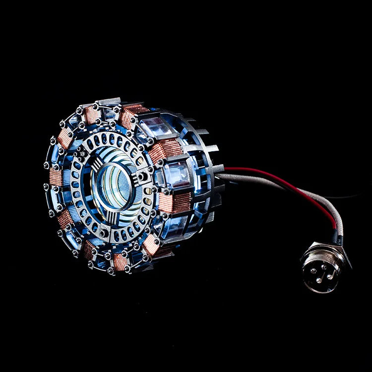Avenger Iron Man Mk1 Arc Reactor Tony Stark Heart Of Mark Figure Led Light Model Superhero 1:1 Cosplay Toys Chest Lamp Kids Gift