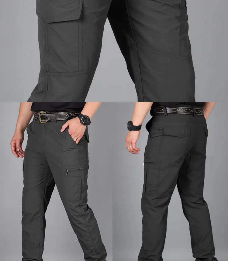Мужские городские брюки-карго, водонепроницаемые, износостойкие,