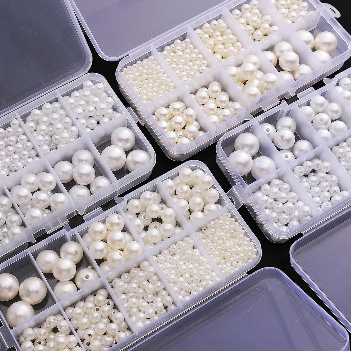 Quality 3-14mm Acrylic Imitation Pearl Beads - 800pcs DIY Jewelry Making Kit (Necklace/Bracelet/Artware Decoration)