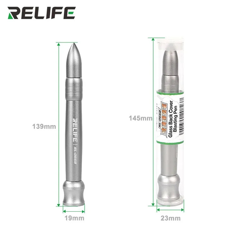 RELIFE RL-066B Glass Blasting Pen For iPhone 8-15 Pro Max Mobile Phone Back Cover Glass Lens Glass Quick Disassembly Repair Tool