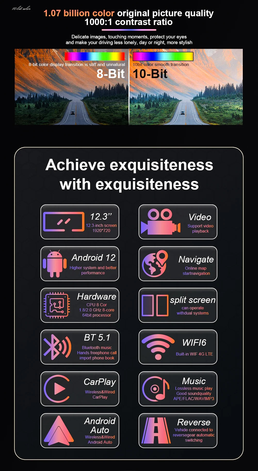 Android Car For Mercedes Benz Vito W447 2014-2022 Autoradio Carplay GPS Navigation Multimedia Stereo Player 5G WIFI No 2din DVD