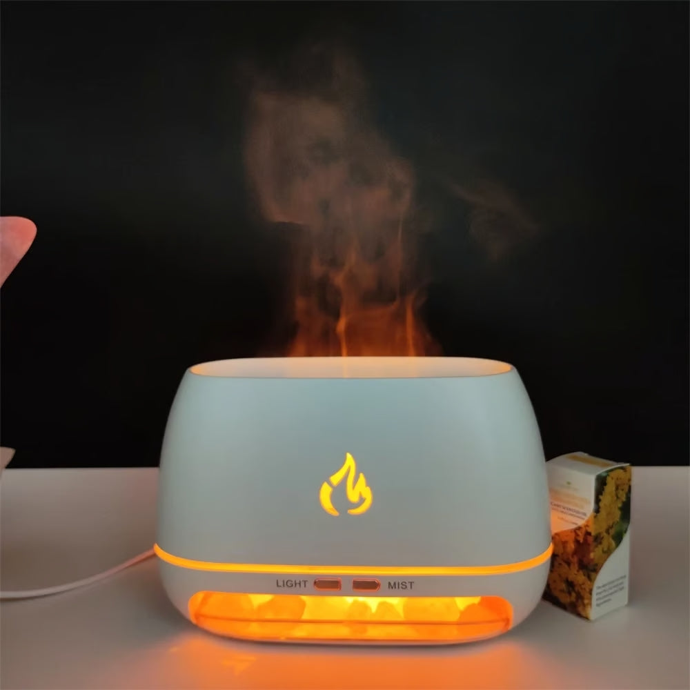 Salt Stone Flame Aroma Diffuser - Heavy Fog Air Humidifier | Dream