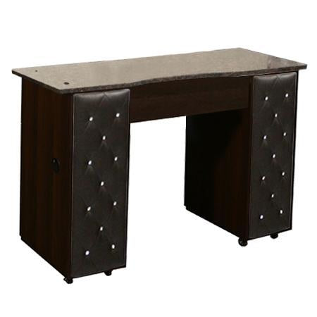 Deco Salon Manicure Table Crystalli B Single Granite Top