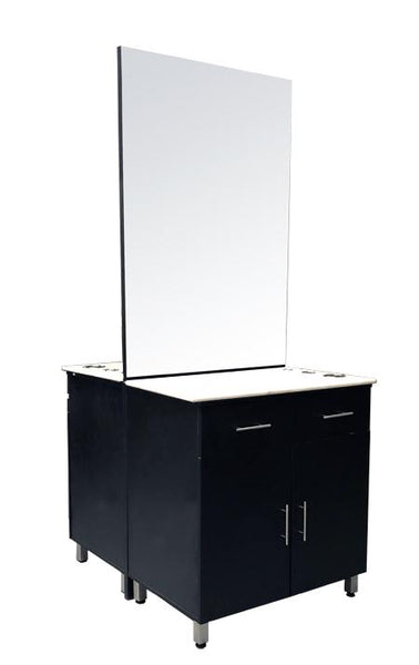 Deco Salon Furniture Styling Station Aston Double Sided