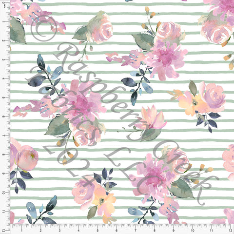 Stripes, Raspberry Creek Fabrics - stripe-floral