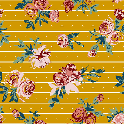 Stripes, Raspberry Creek Fabrics - stripe-floral