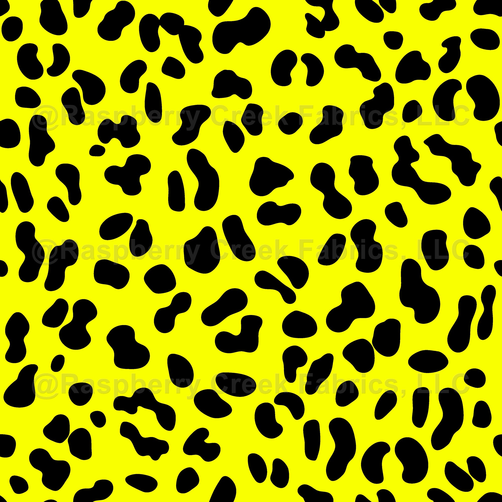 80s Neon Pink and Lime Green Leopard Print Fabric, Raspberry Creek