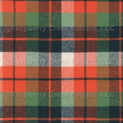 Mammoth Flannel Fabric - Small Red Buffalo Plaid – Riverside Fabrics