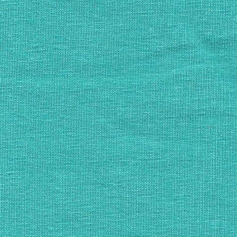 Solid Teal Green 4 Way Stretch 10 oz Cotton Lycra Jersey Knit Fabric