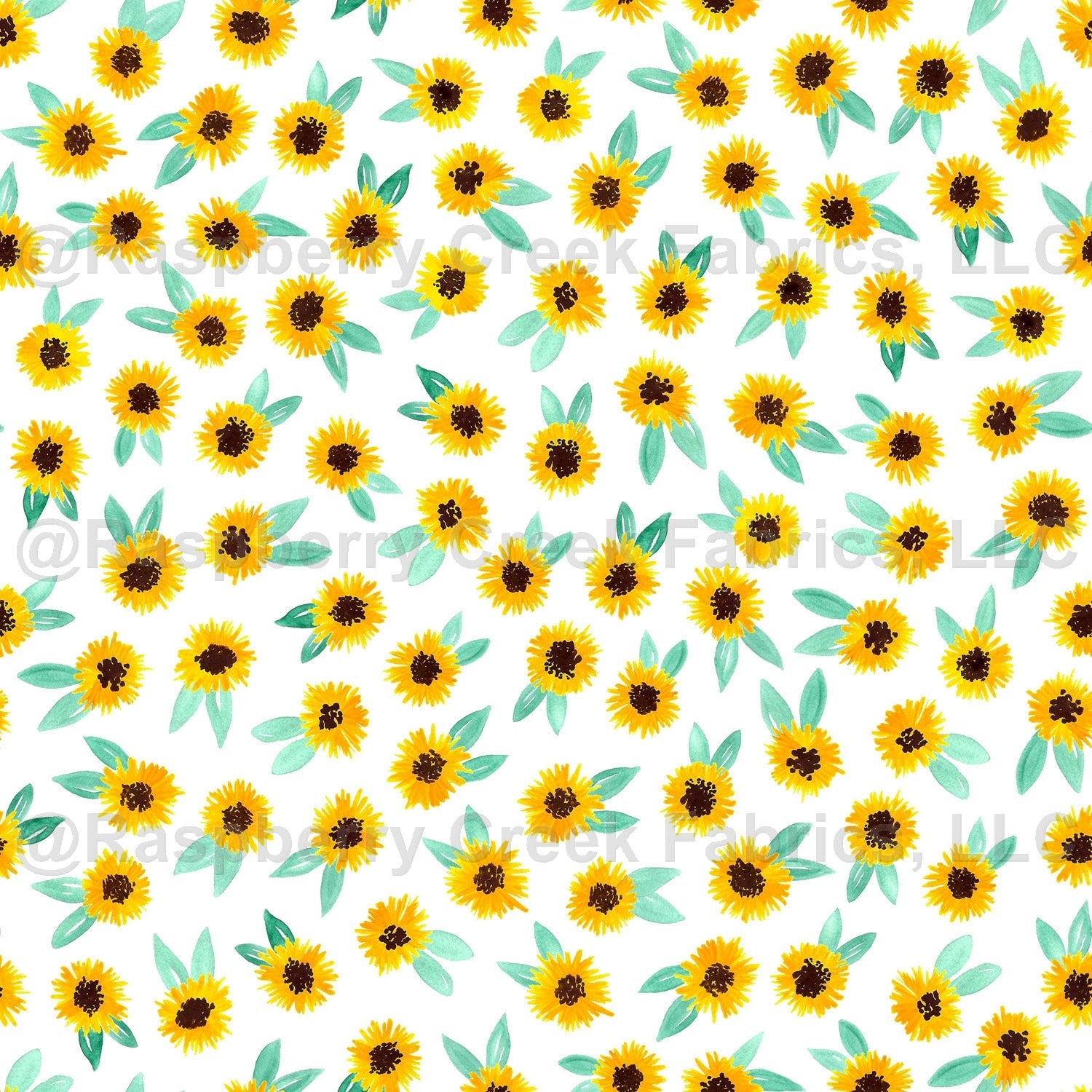 Mustard Yellow Navy and Khaki Sunflower Stripe Print Fabric, Fall Florals  by Brittney Laidlaw for CLUB Fabrics Fabric, Raspberry Creek Fabrics