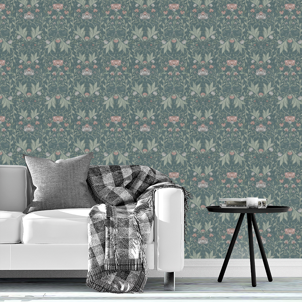 Cree Floral Fabric, Wallpaper and Home Decor