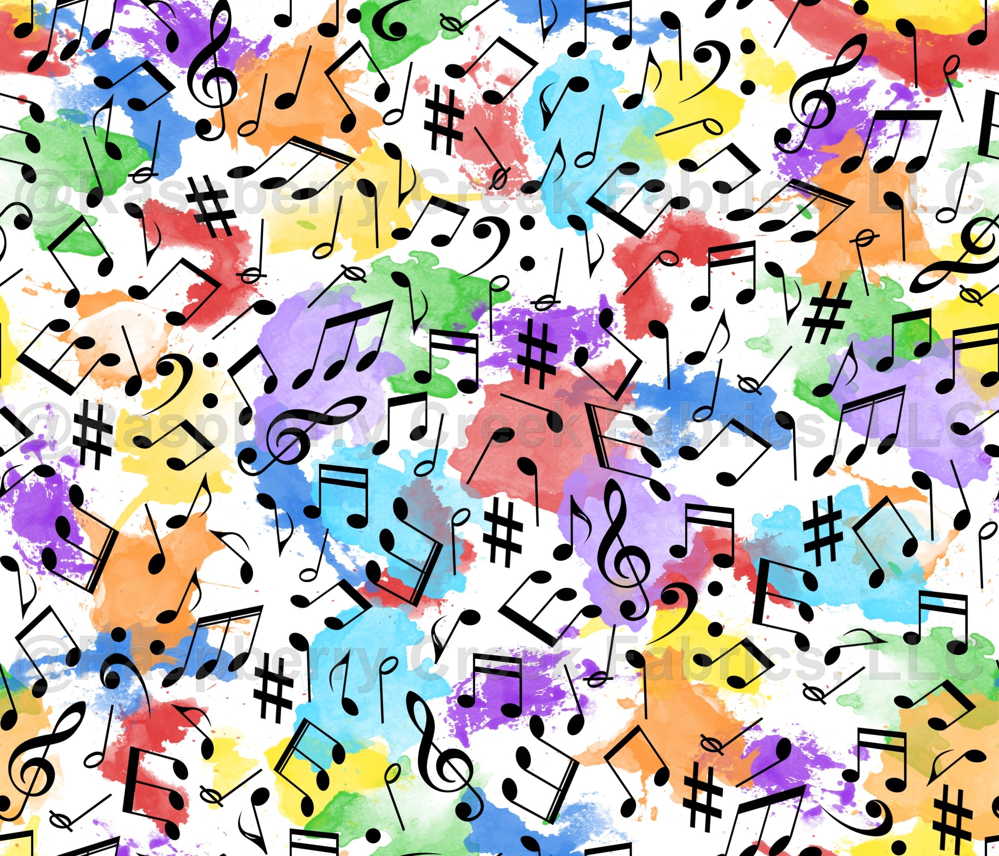 rainbow music notes backgrounds