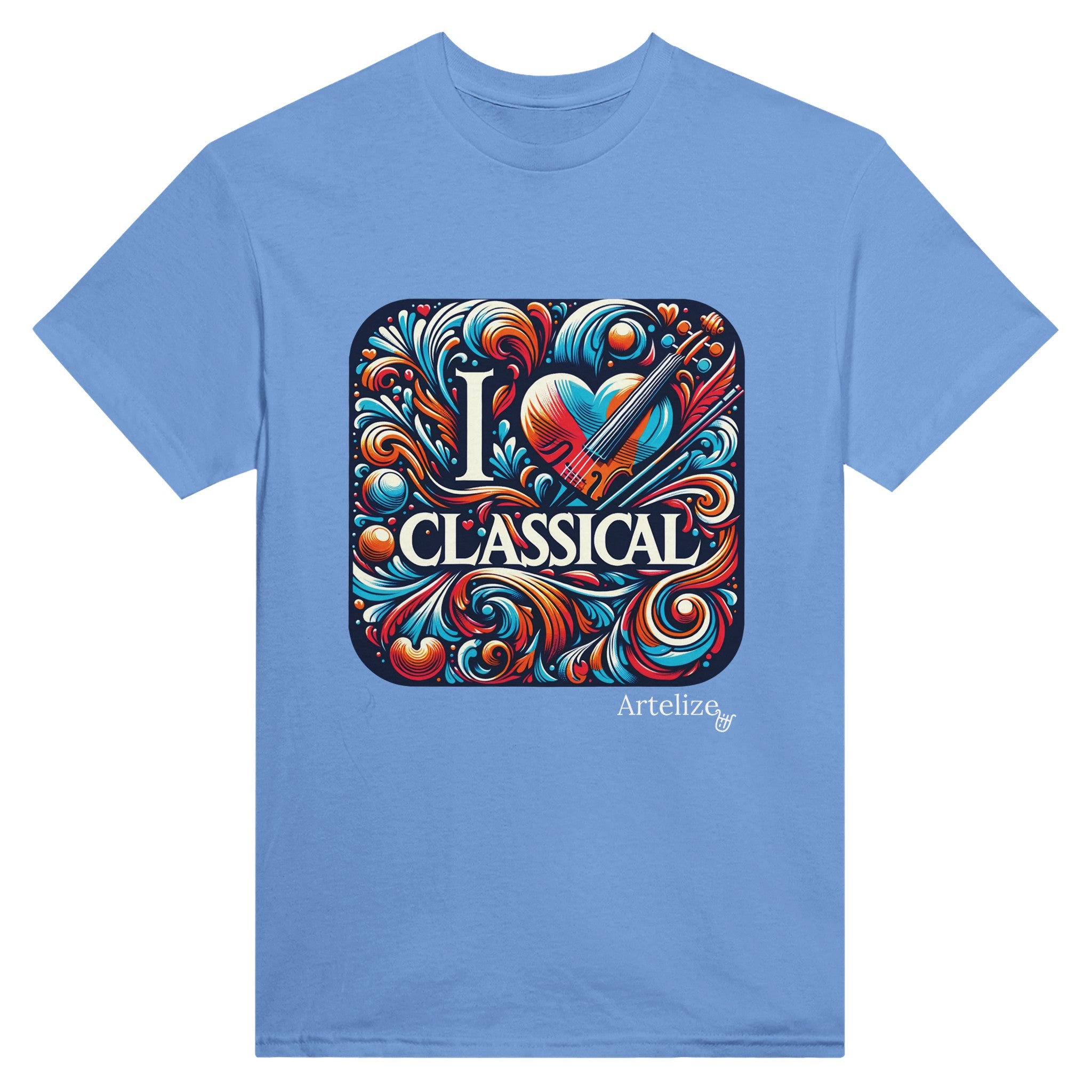 "I LOVE CLASSICAL" Heavyweight Unisex Crewneck T-shirt