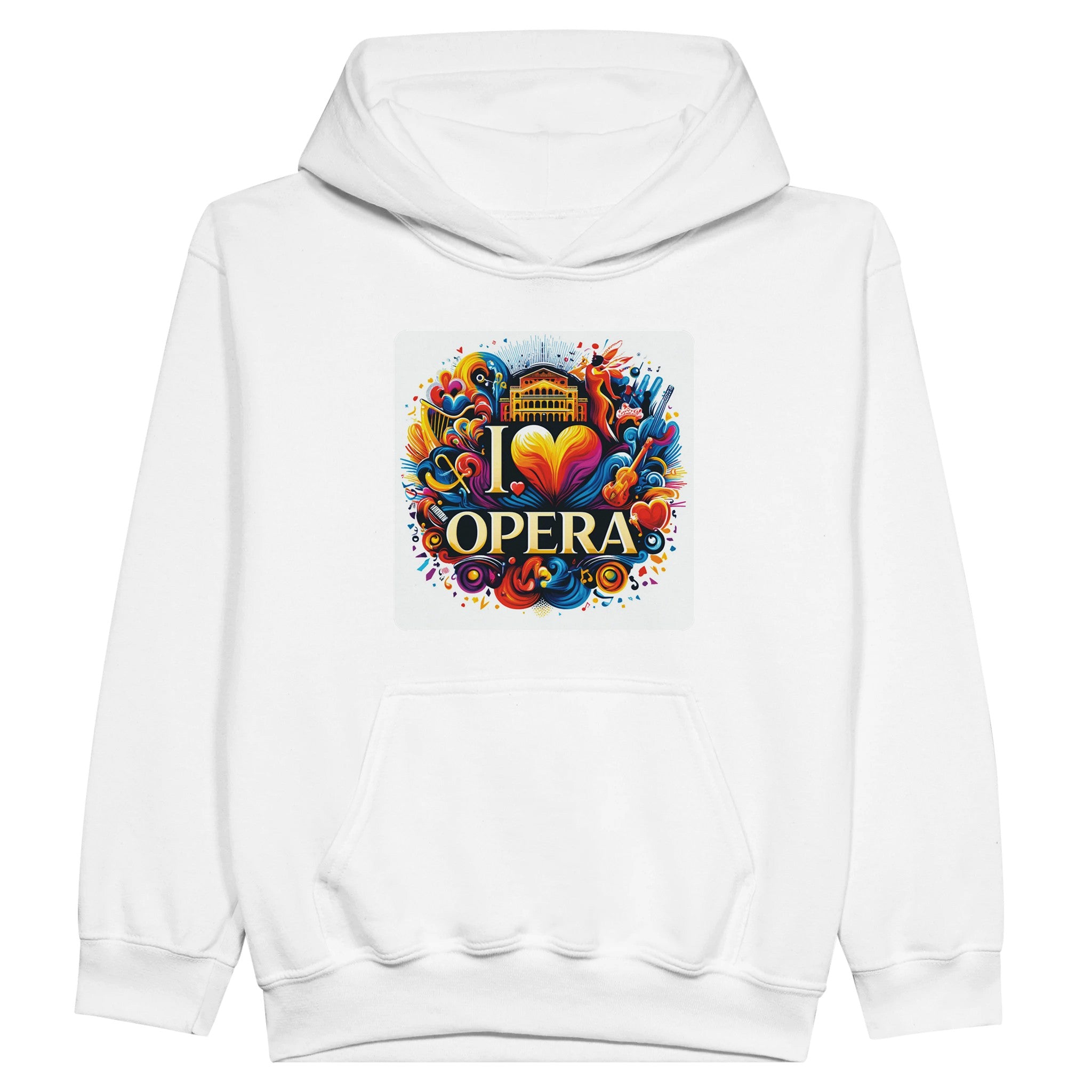 "I Love Opera" Classic Kids Pullover Hoodie