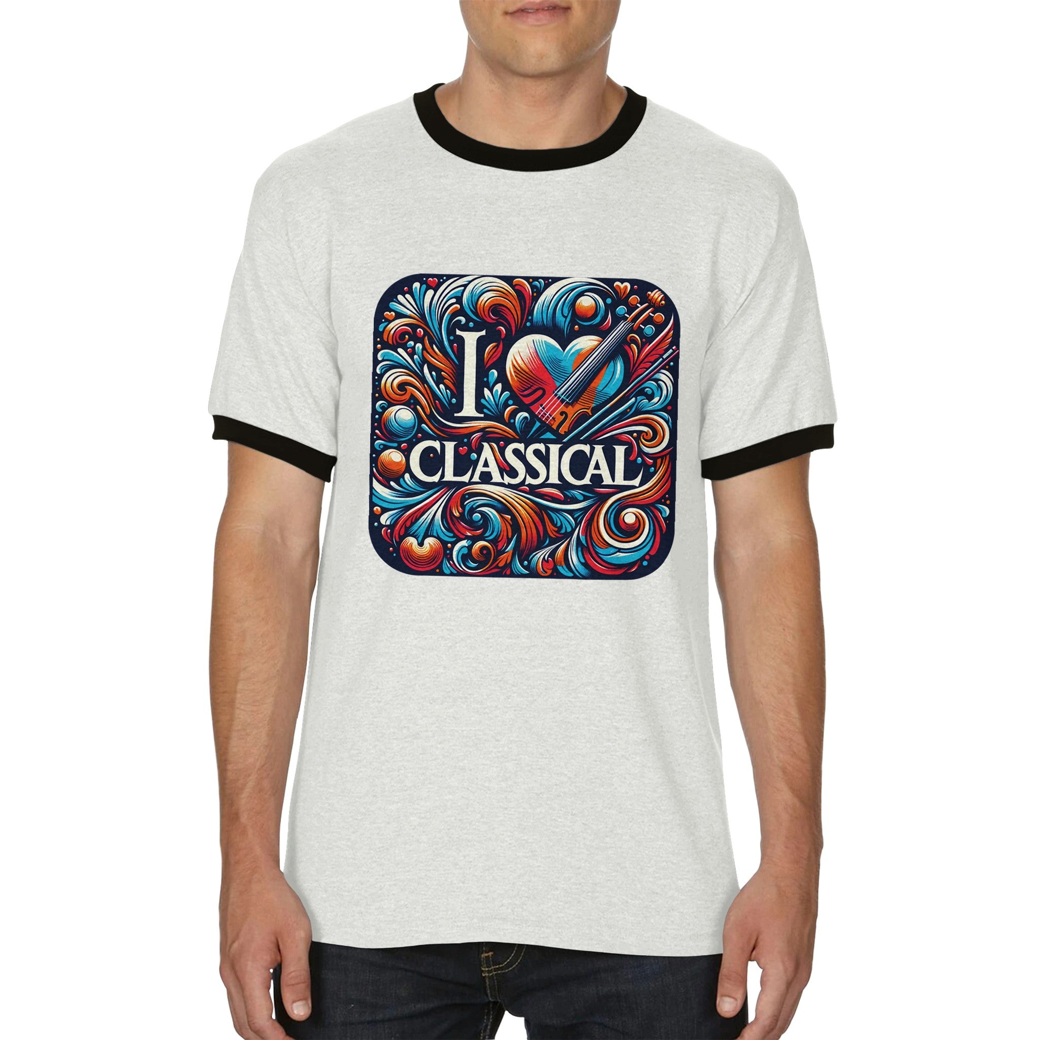 "I LOVE CLASSICAL" Unisex Ringer T-shirt