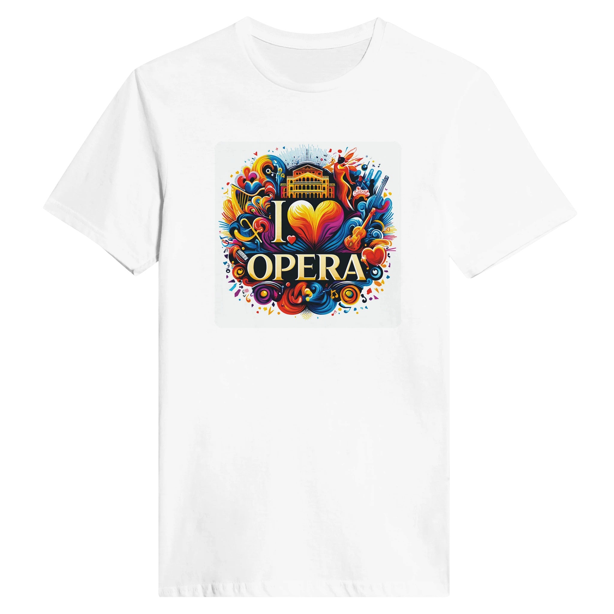"I Love Opera" Classic Womens Crewneck T-shirt