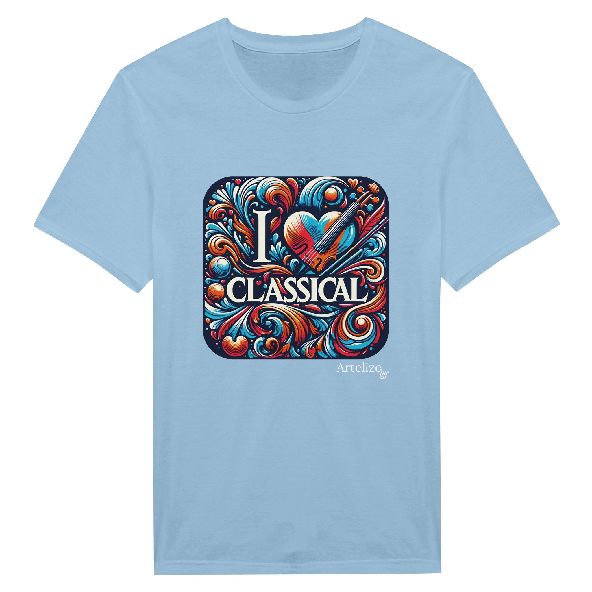 "I LOVE CLASSICAL" Classic Unisex Crewneck T-shirt