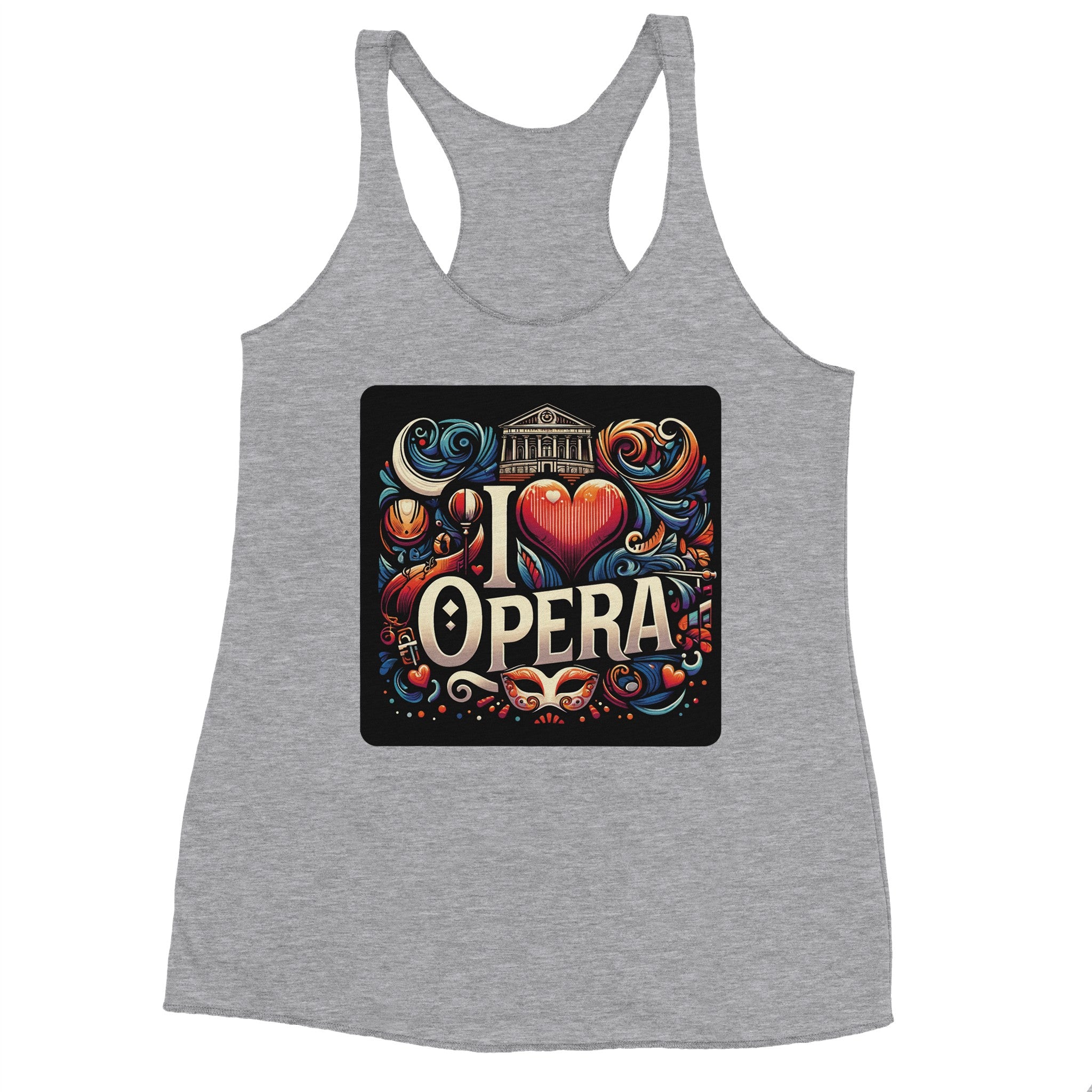 "I love Opera" Tanktop med racerryg til kvinder | Next Level 6733
